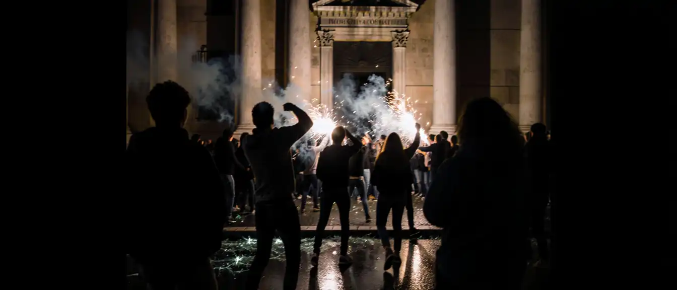 Протесты молодежи в Риме переросли в атаку на здание министерства образования Италии